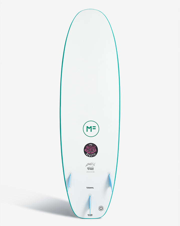 MF BEASTIE EPOXY LAM - JADE – MICK FANNING SOFTBOARDS AUS