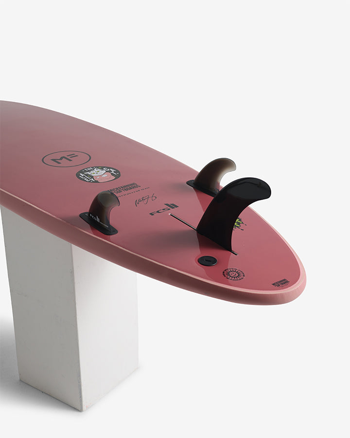 ALLEY CAT SUPER SOFT CORAL/MERLOT FCSII – MICK FANNING SOFTBOARDS AUS