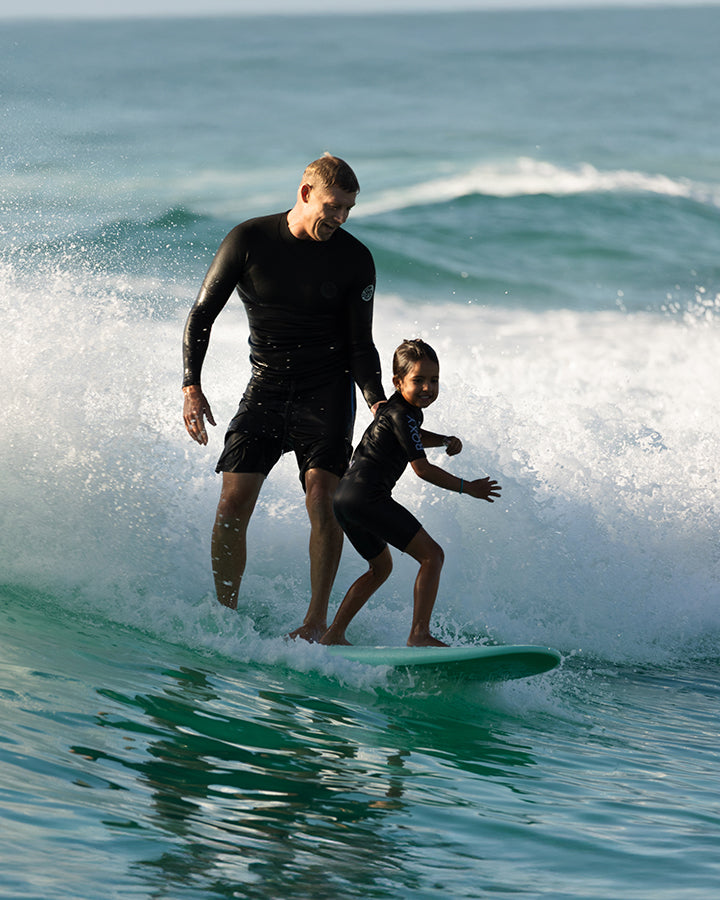 BEASTIE SUPER SOFT - MINT/AQUA FCSII – MICK FANNING SOFTBOARDS AUS